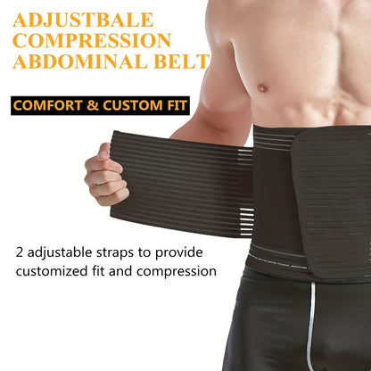 Adjustable Abdominal Binder for Men & Women Post Surgery Compression Wrap for Hernia & Abdomen Support