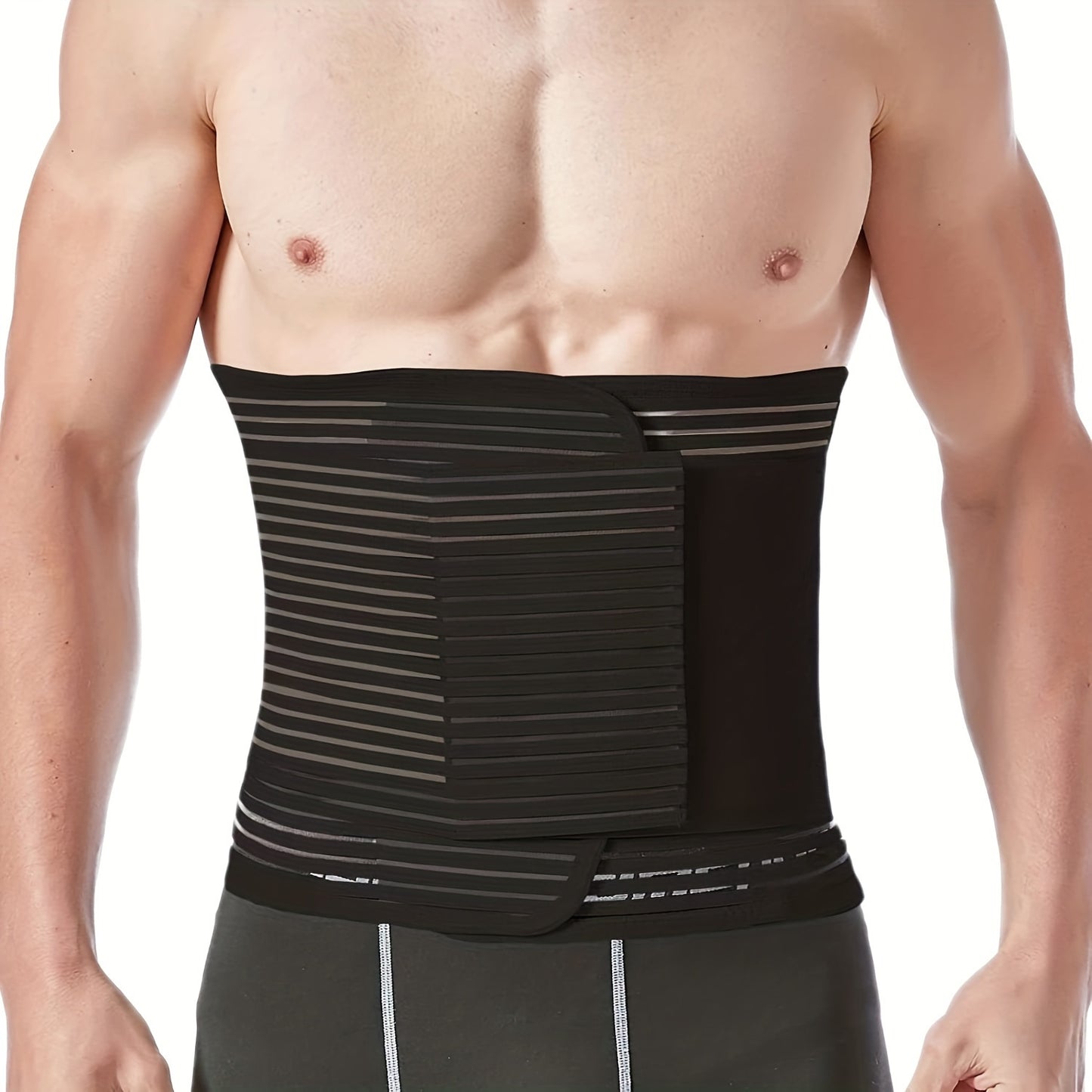 Adjustable Abdominal Binder for Men & Women Post Surgery Compression Wrap for Hernia & Abdomen Support
