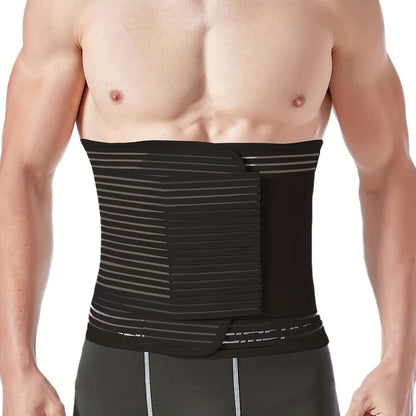 Adjustable Abdominal Binder for Men & Women Post Surgery Compression Wrap for Hernia & Abdomen Support