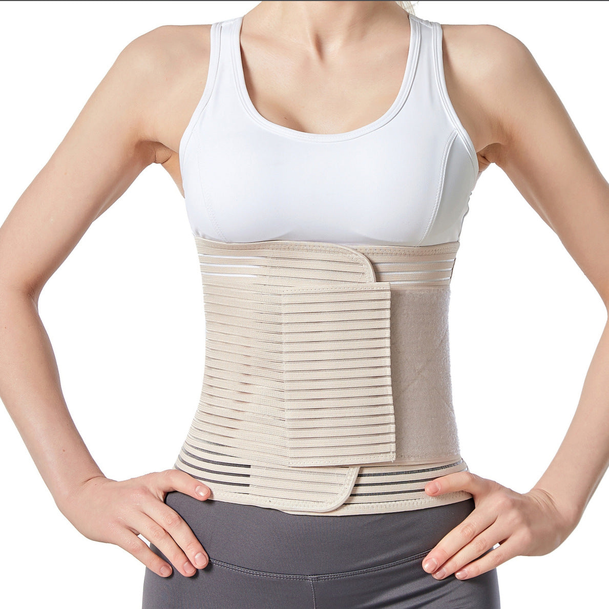 Adjustable Abdominal Binder for Men & Women Post Surgery Compression Wrap for Hernia & Abdomen Support
