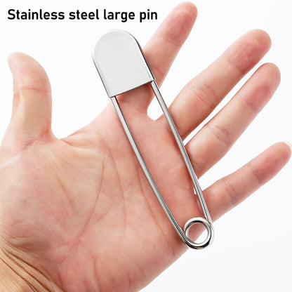 Large Stainless Steel Safety Pin – Durable, Rust-Resistant DIY Sewing Tool for Fixing Files