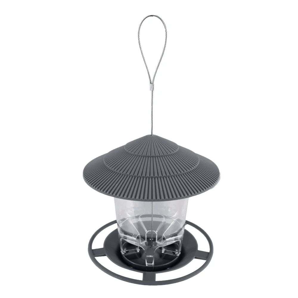 Clear Window Bird Feeder House – Hanging Wild Bird Feeding Station for Seeds, Nuts & Peanuts