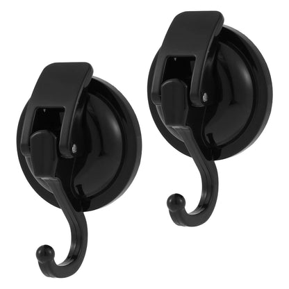 Heavy-Duty Suction Cup Hooks (2-Pack), No-Drill Shower & Kitchen Vacuum Hooks
