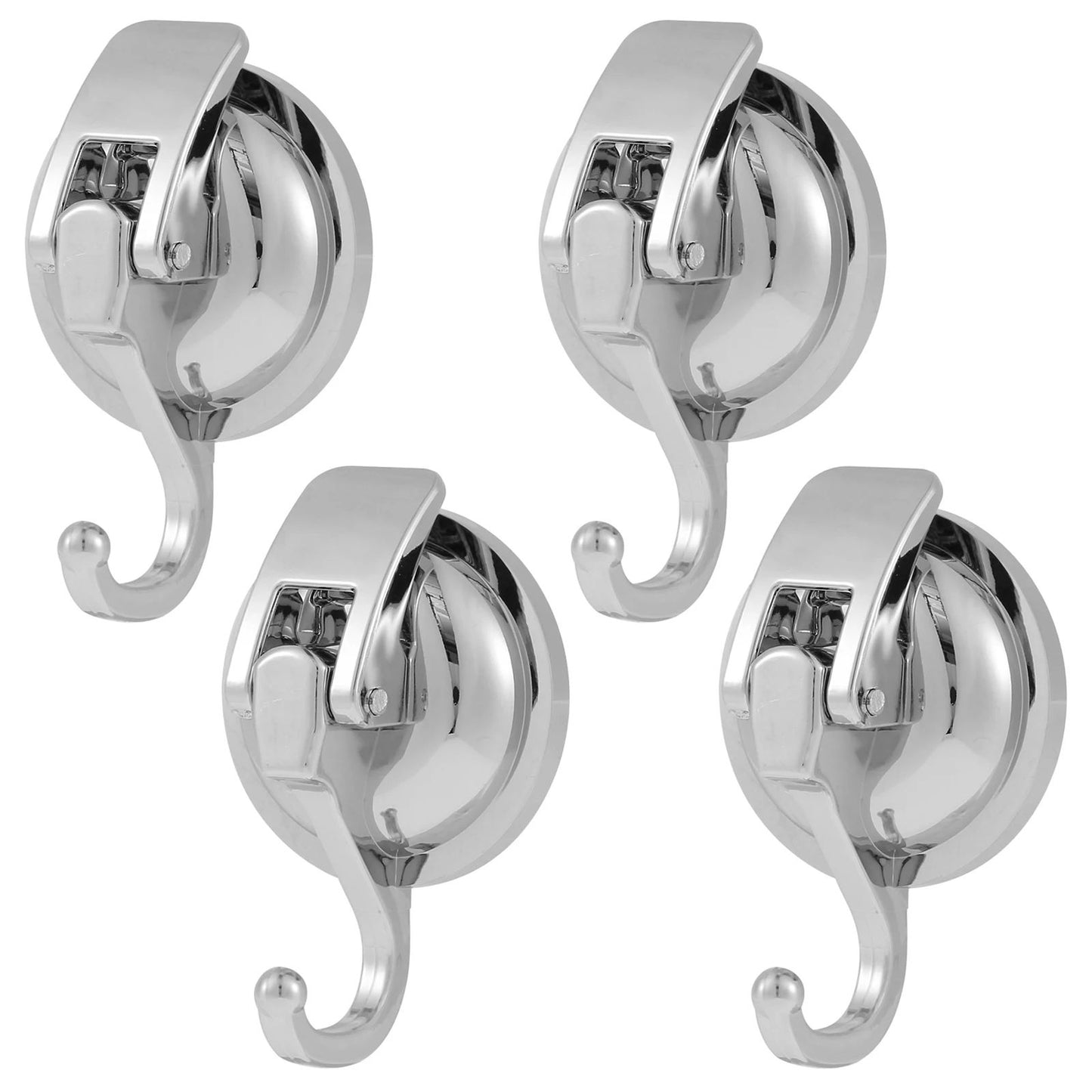 Heavy-Duty Suction Cup Hooks (2-Pack), No-Drill Shower & Kitchen Vacuum Hooks