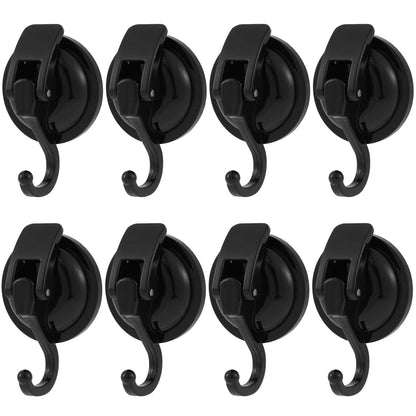 Heavy-Duty Suction Cup Hooks (2-Pack), No-Drill Shower & Kitchen Vacuum Hooks