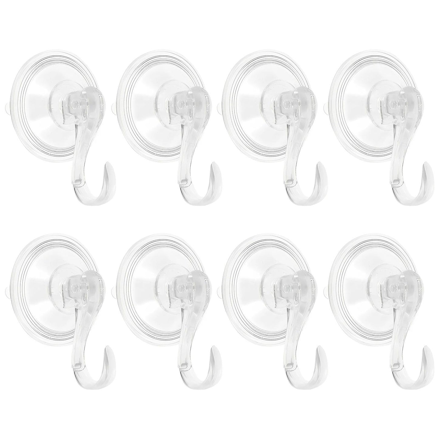 Heavy-Duty Suction Cup Hooks (2-Pack), No-Drill Shower & Kitchen Vacuum Hooks