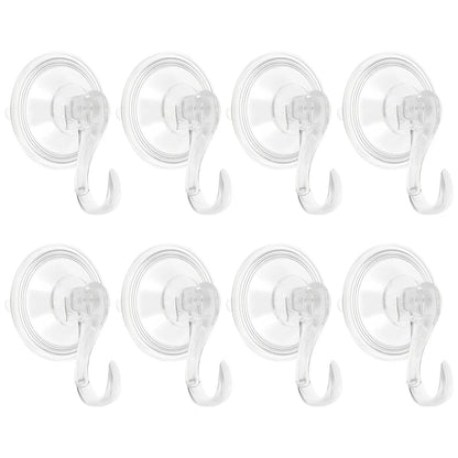 Heavy-Duty Suction Cup Hooks (2-Pack), No-Drill Shower & Kitchen Vacuum Hooks
