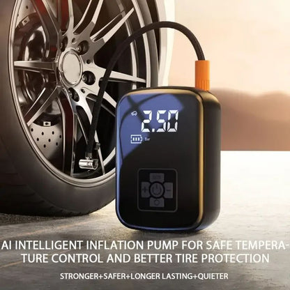 Wireless Car Air Compressor Tire Inflator with Digital Pressure Gauge for Car, Motorcycle, Bicycle, Balls and Inflatable