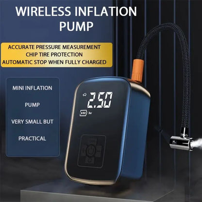 Wireless Car Air Compressor Tire Inflator with Digital Pressure Gauge for Car, Motorcycle, Bicycle, Balls and Inflatable