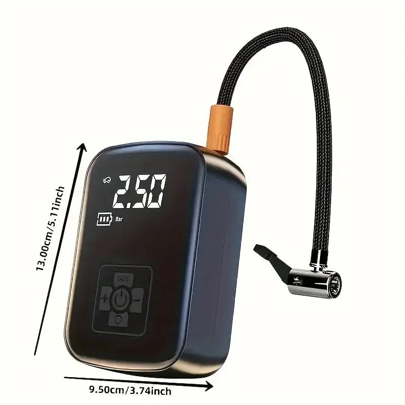 Wireless Car Air Compressor Tire Inflator with Digital Pressure Gauge for Car, Motorcycle, Bicycle, Balls and Inflatable