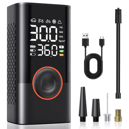 Wireless Car Air Compressor Tire Inflator with Digital Pressure Gauge for Car, Motorcycle, Bicycle, Balls and Inflatable