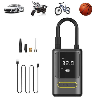 Wireless Car Air Compressor Tire Inflator with Digital Pressure Gauge for Car, Motorcycle, Bicycle, Balls and Inflatable