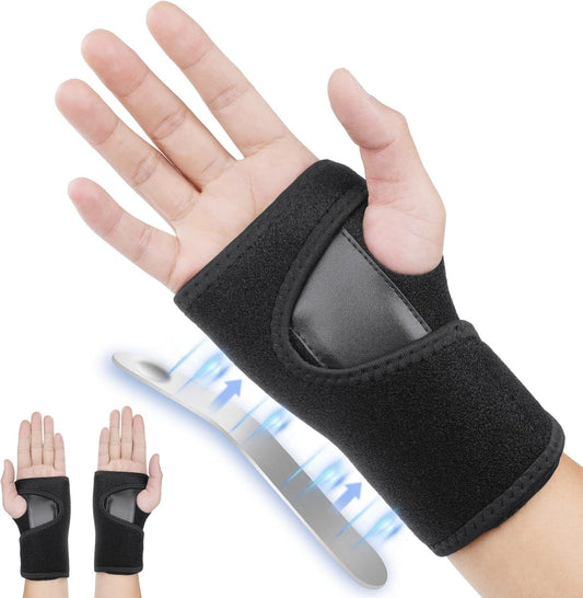 Wrist Brace for Carpal Tunnel Relief Left & Right Hand, Pain Relief Night Sleep Support for Men & Women