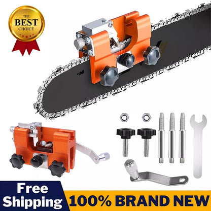 Portable Chainsaw Chain Sharpening Jig, Hand Crank Timberline Sharpener Tool Set for Timely and Accurate Chainsaw