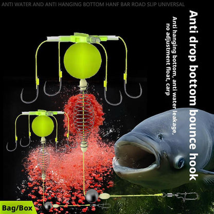 Fishing Bait Cage with Anti-Winding Hook & Float Line Feeder Sinker for Efficient Fishing