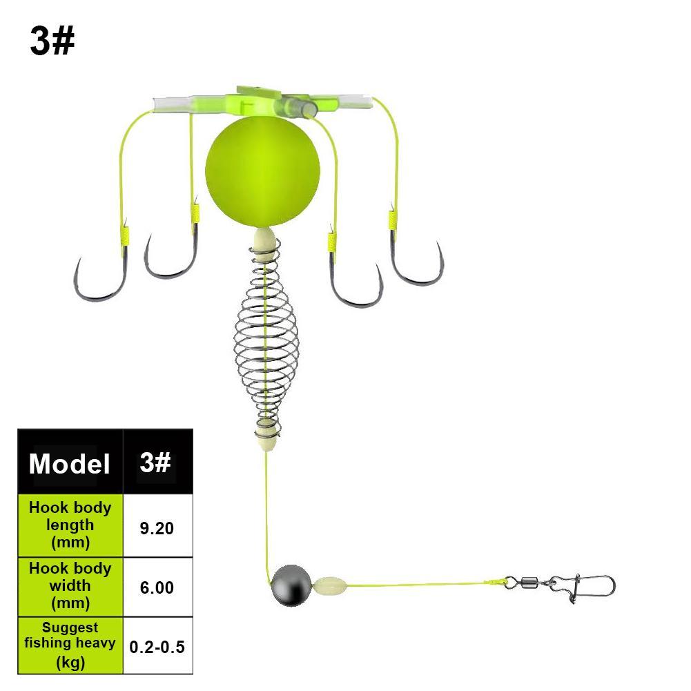 Fishing Bait Cage with Anti-Winding Hook & Float Line Feeder Sinker for Efficient Fishing