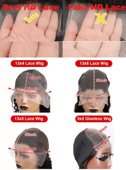 100% Human Hair Bone Straight 13x6 HD Lace Front Wig 5x5 Glueless 40 Inch 13x4 Lace Frontal Wigs Black Closure Brazilian