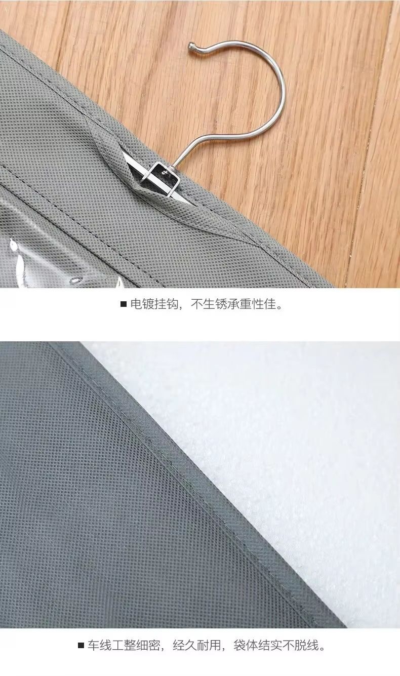 Transparent Hanging Handbag and Shoe Storage Organizer with Hanger
