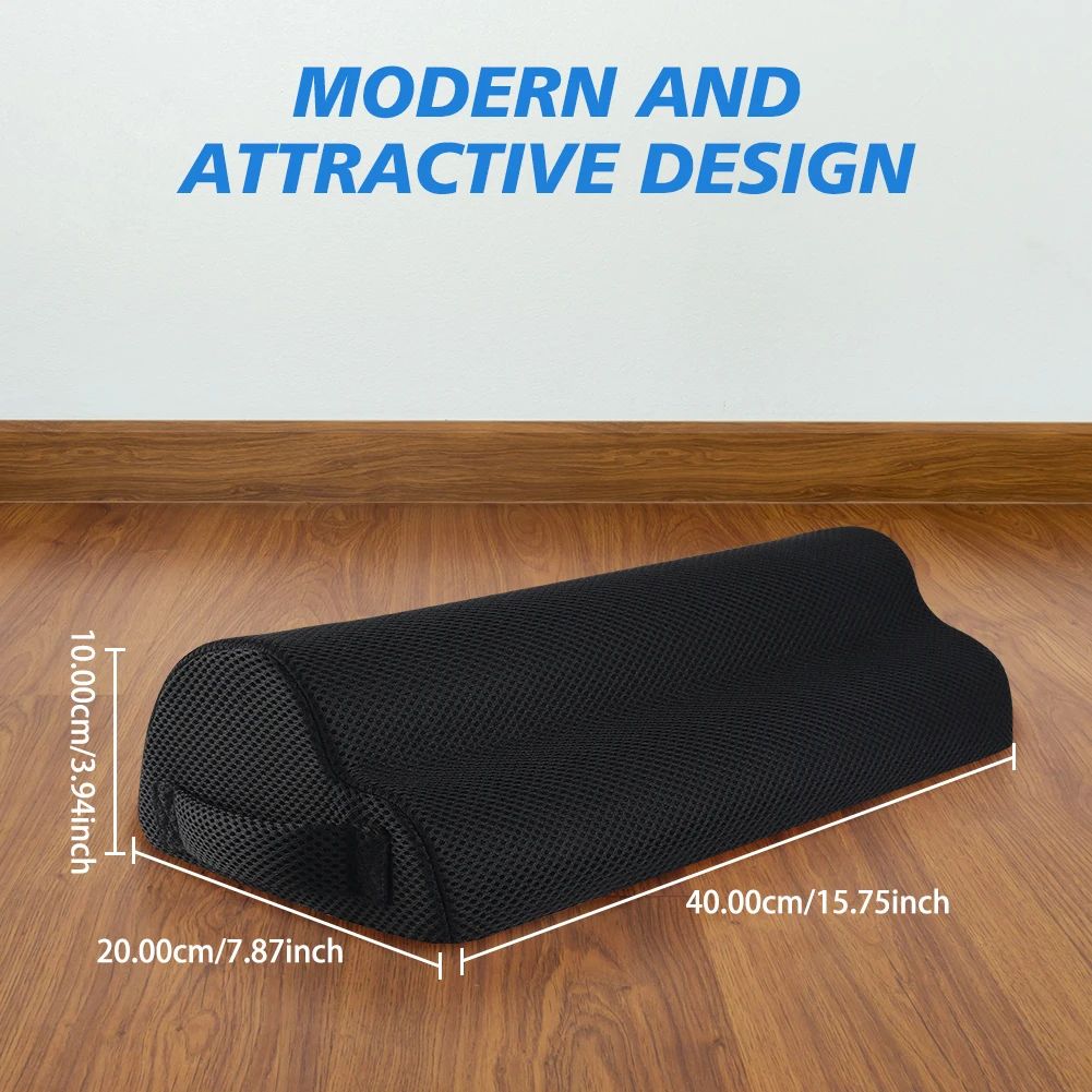 ComfortRise Memory Support – Memory Foam Office Foot Rest & Under Desk Leg Elevation Pillow
