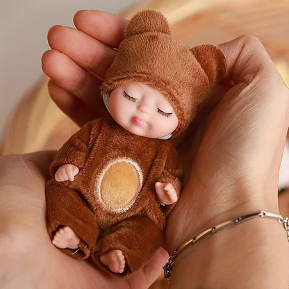 DreamPaws Mini Reborn Animal Doll – Realistic Sleeping Animal Doll Plush Collectible