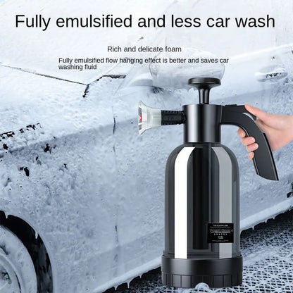 ProClean 2L Hand Pump Foam Cannon Sprayer - Powerful Car Wash & Snow Foam Cleaning Kit