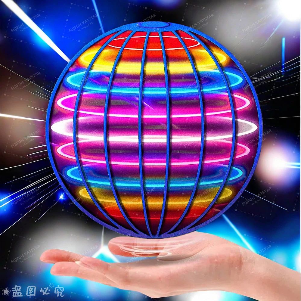 Interactive LED Hover Sphere Toy – Hand-Controlled 360° Flying Ball for Kids