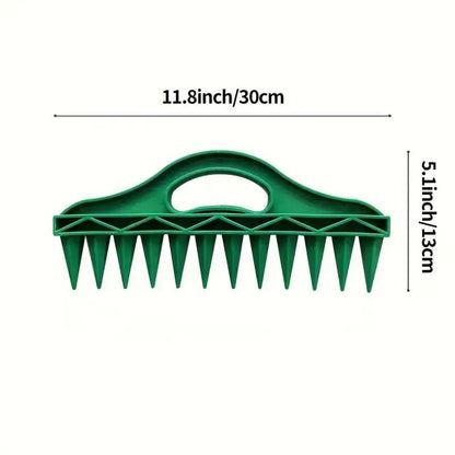 12-Hole Quick Seed Planter – High-Efficiency Garden Dibber with Ergonomic Handle
