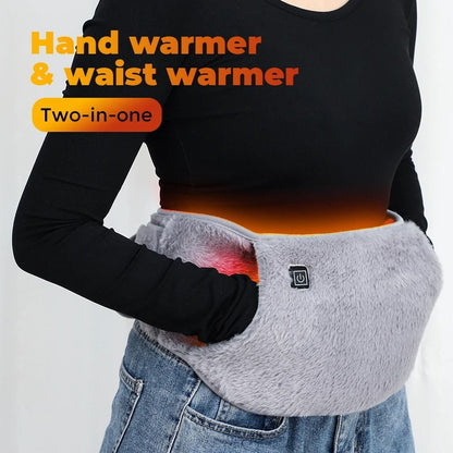 Electric Heating Waist Belt & USB Hand Warmer – Thermal Comfort for Abdominal & Lumbar Support