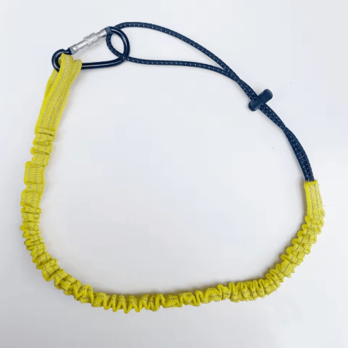 Professional Safety Lanyard with Elastic Buffer and Carabiner High Altitude Anti Fall Protection Belt
