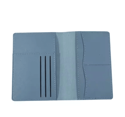 PU Leather Passport Holder Travel Wallet Multifunctional Document and Card Organizer