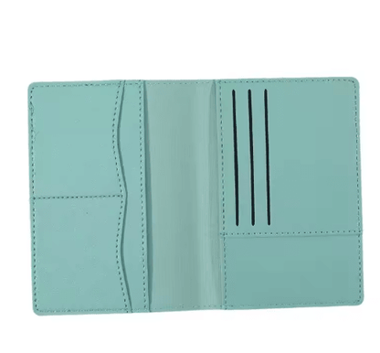 PU Leather Passport Holder Travel Wallet Multifunctional Document and Card Organizer