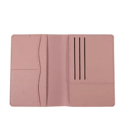 PU Leather Passport Holder Travel Wallet Multifunctional Document and Card Organizer