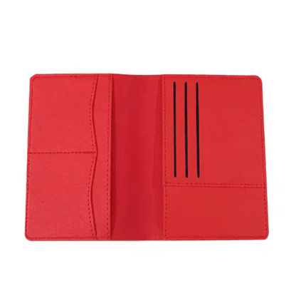 PU Leather Passport Holder Travel Wallet Multifunctional Document and Card Organizer