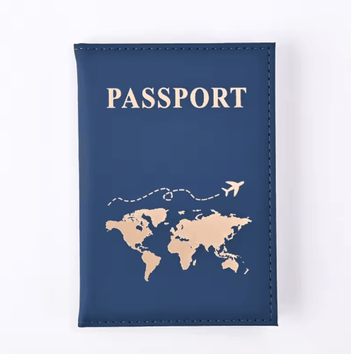 PU Leather Passport Holder Travel Wallet Multifunctional Document and Card Organizer