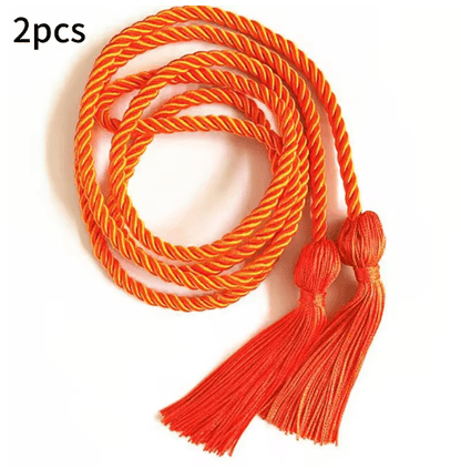Graduation Honor Cords Braided Tassel Rope for Bachelor Gown 1 yo 2PCS