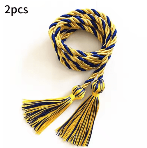 Graduation Honor Cords Braided Tassel Rope for Bachelor Gown 1 yo 2PCS