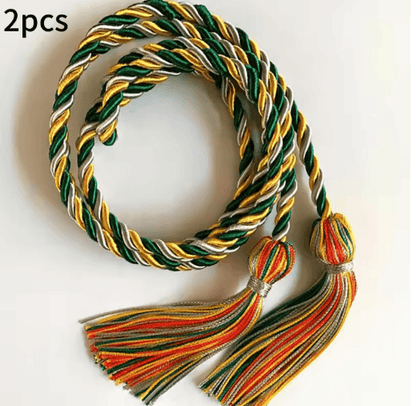 Graduation Honor Cords Braided Tassel Rope for Bachelor Gown 1 yo 2PCS