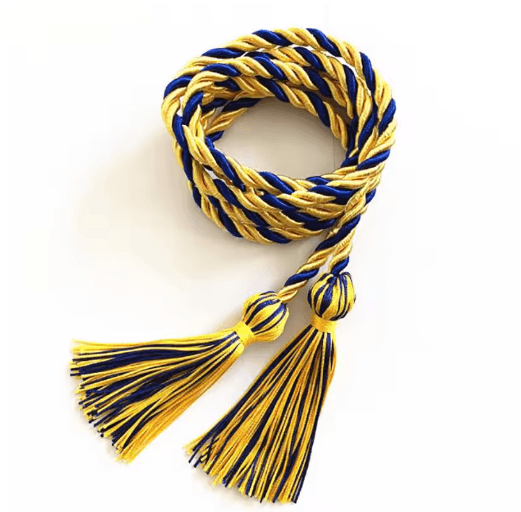 Graduation Honor Cords Braided Tassel Rope for Bachelor Gown 1 yo 2PCS