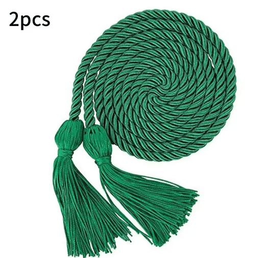 Graduation Honor Cords Braided Tassel Rope for Bachelor Gown 1 yo 2PCS