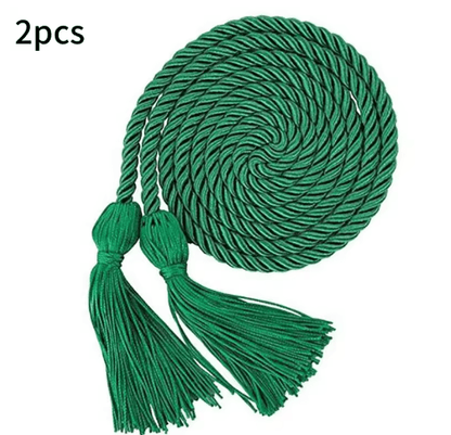 Graduation Honor Cords Braided Tassel Rope for Bachelor Gown 1 yo 2PCS