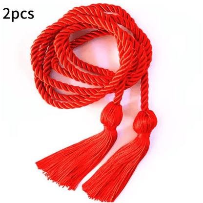 Graduation Honor Cords Braided Tassel Rope for Bachelor Gown 1 yo 2PCS