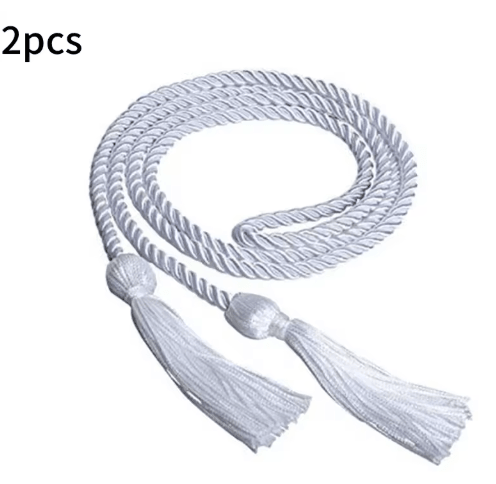 Graduation Honor Cords Braided Tassel Rope for Bachelor Gown 1 yo 2PCS
