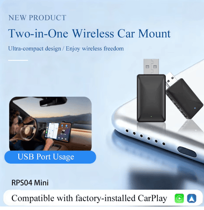 Wireless CarPlay Android Auto Adapter 2 in 1 Smart Car Dongle