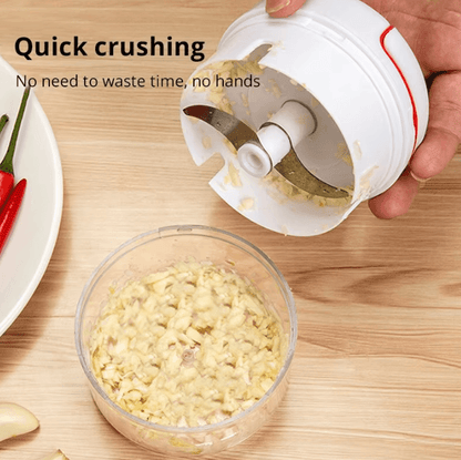 Hand Pull Garlic Chopper – Manual Garlic Grinder & Mincer for Fast Meal Prep