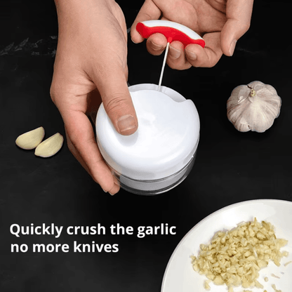 Hand Pull Garlic Chopper – Manual Garlic Grinder & Mincer for Fast Meal Prep