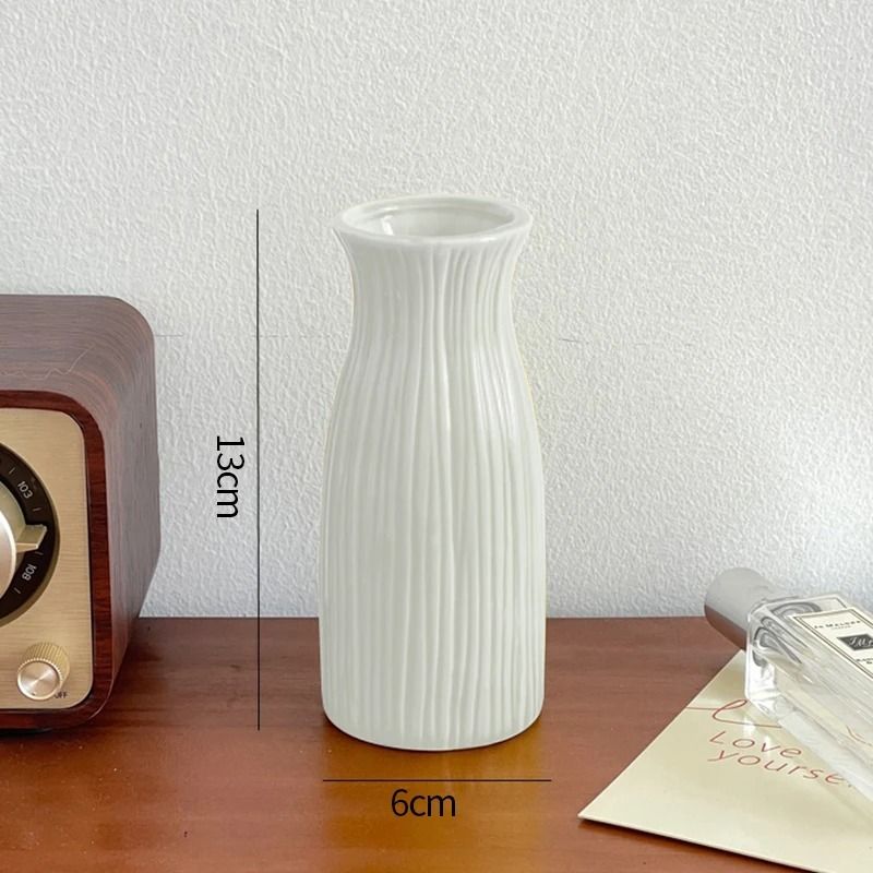 Modern Candy Color Ceramic Bud Vase for Desktop Home Decor