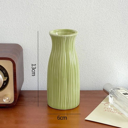 Modern Candy Color Ceramic Bud Vase for Desktop Home Decor