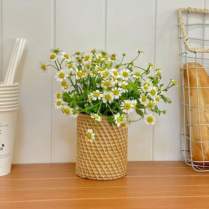 Natural Woven Rattan Vase for Dried Flowers Home Decor