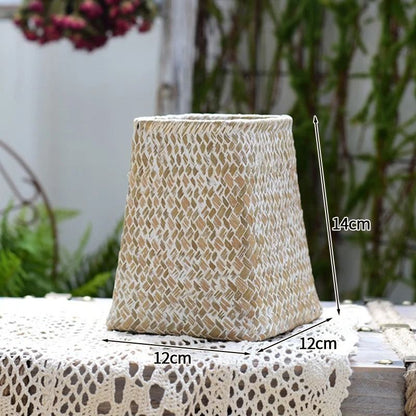 Natural Woven Rattan Vase for Dried Flowers Home Decor