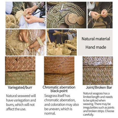 Natural Woven Rattan Vase for Dried Flowers Home Decor